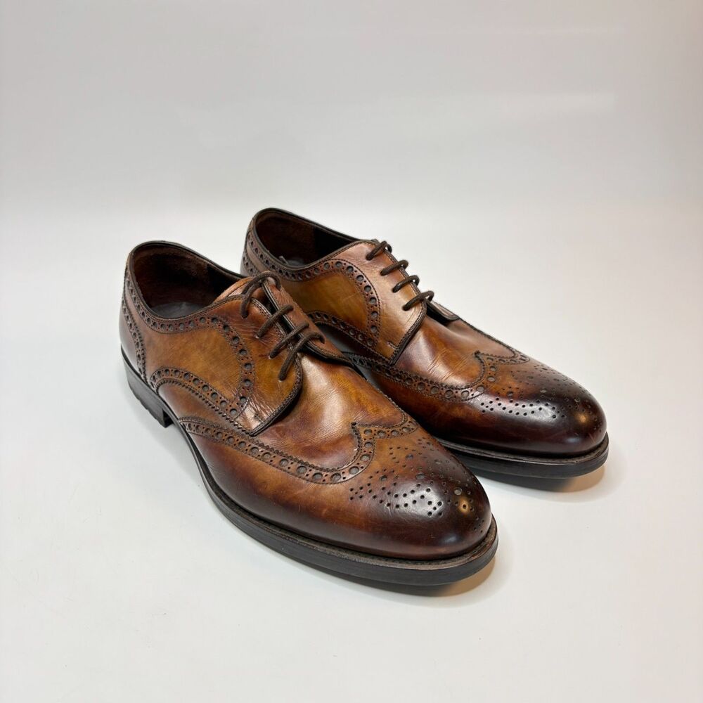 MAGNANNI Brown Wingtip Lace up Oxfords Mens Size 10